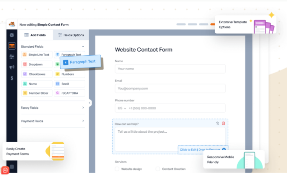 WPForms 拖放 WordPress 表单插件