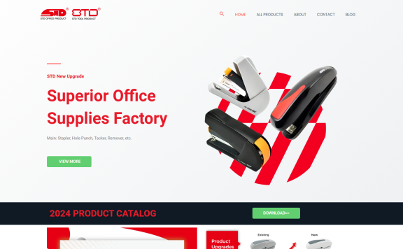 模板案例:B2B订书机批发网(日用品行业)