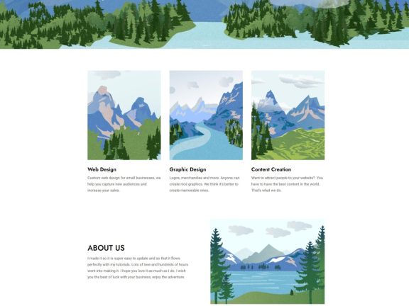 【BT003】B2B/博客/官网山水画